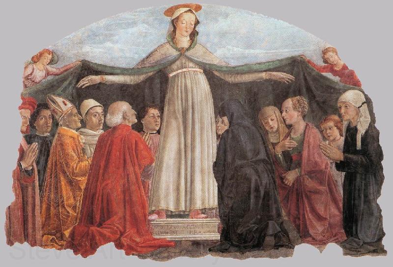 GHIRLANDAIO, Domenico Madonna of Mercy gh Spain oil painting art